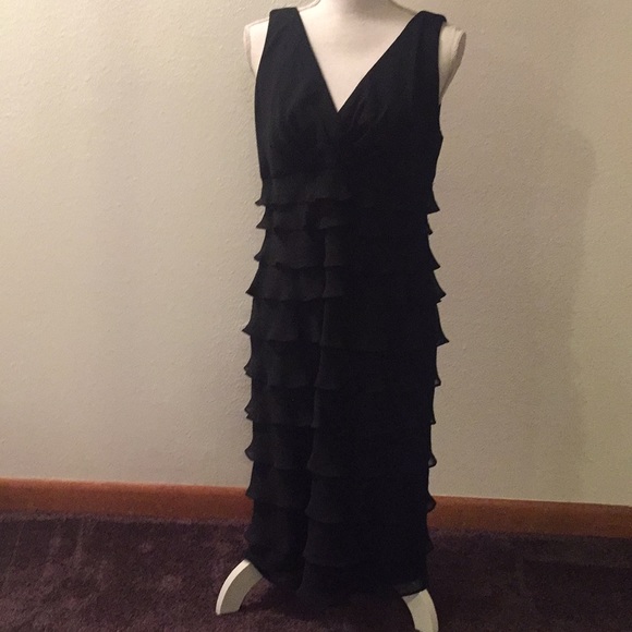 Black Ruffle Dress - Picture 1 of 2
